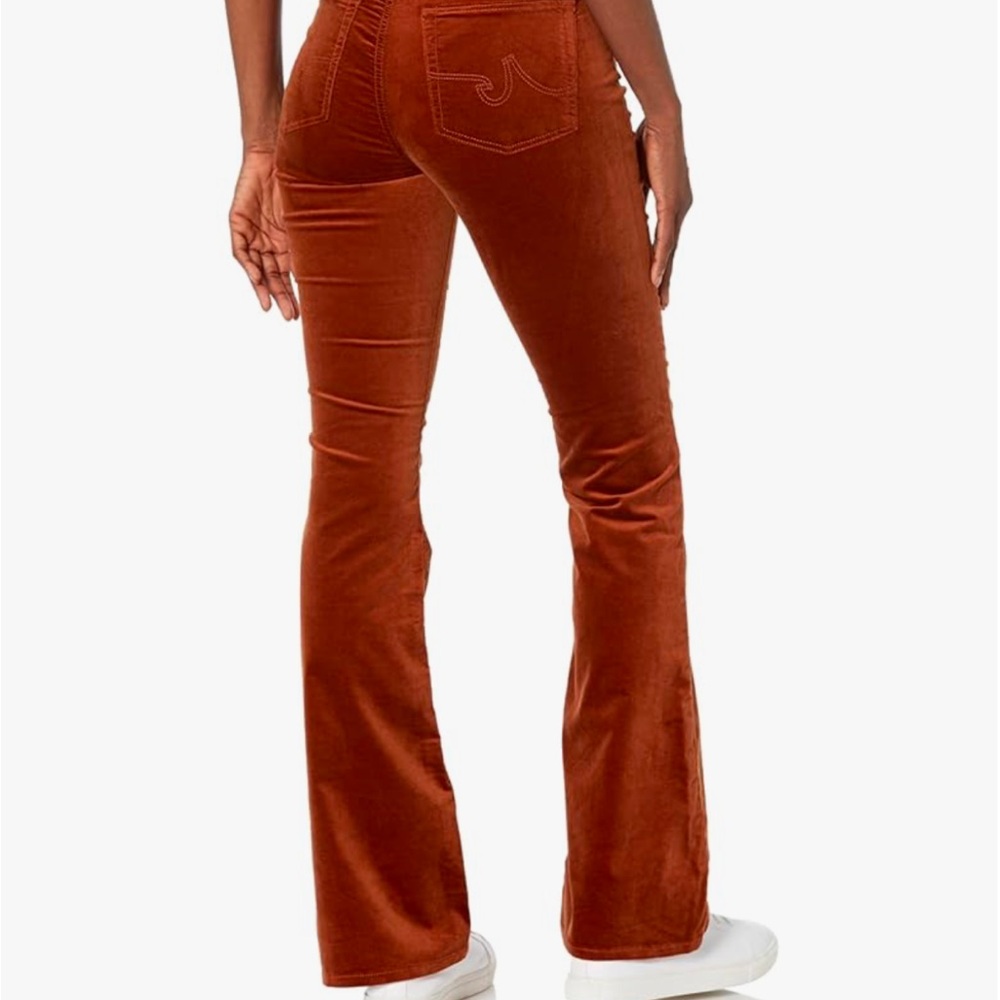 AG Rust Corduroy Flare Pants